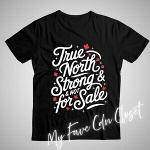 NEW**YOUTH Black True North Canadian T-shirt**unisex sizing